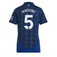 Echipament fotbal Manchester United Harry Maguire #5 Tricou Deplasare 2024-25 pentru femei maneca scurta